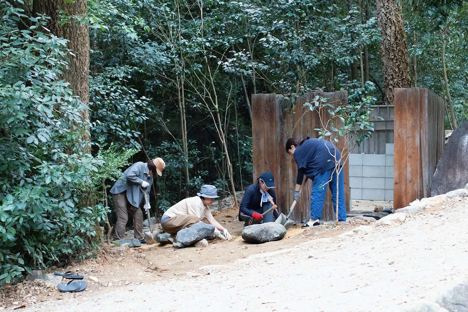 土層の小屋